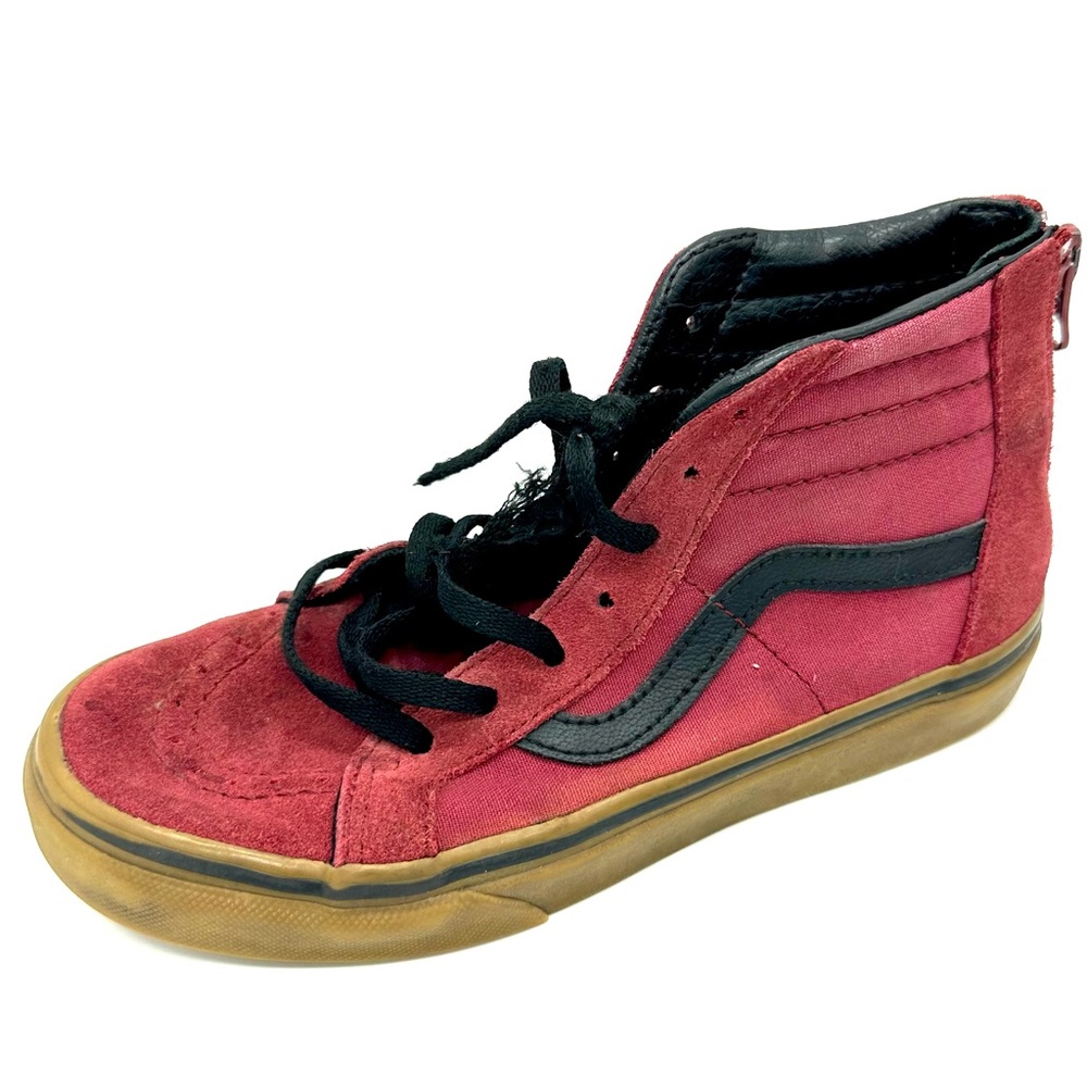 Vans red size kids 2.5y